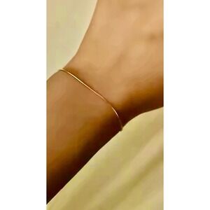 Gold Chain Bracelet Adjustable‎ Stainless Steel Minimalist Dainty